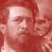 Death whispering in ear of a man