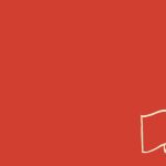 minimalist Red flag banner